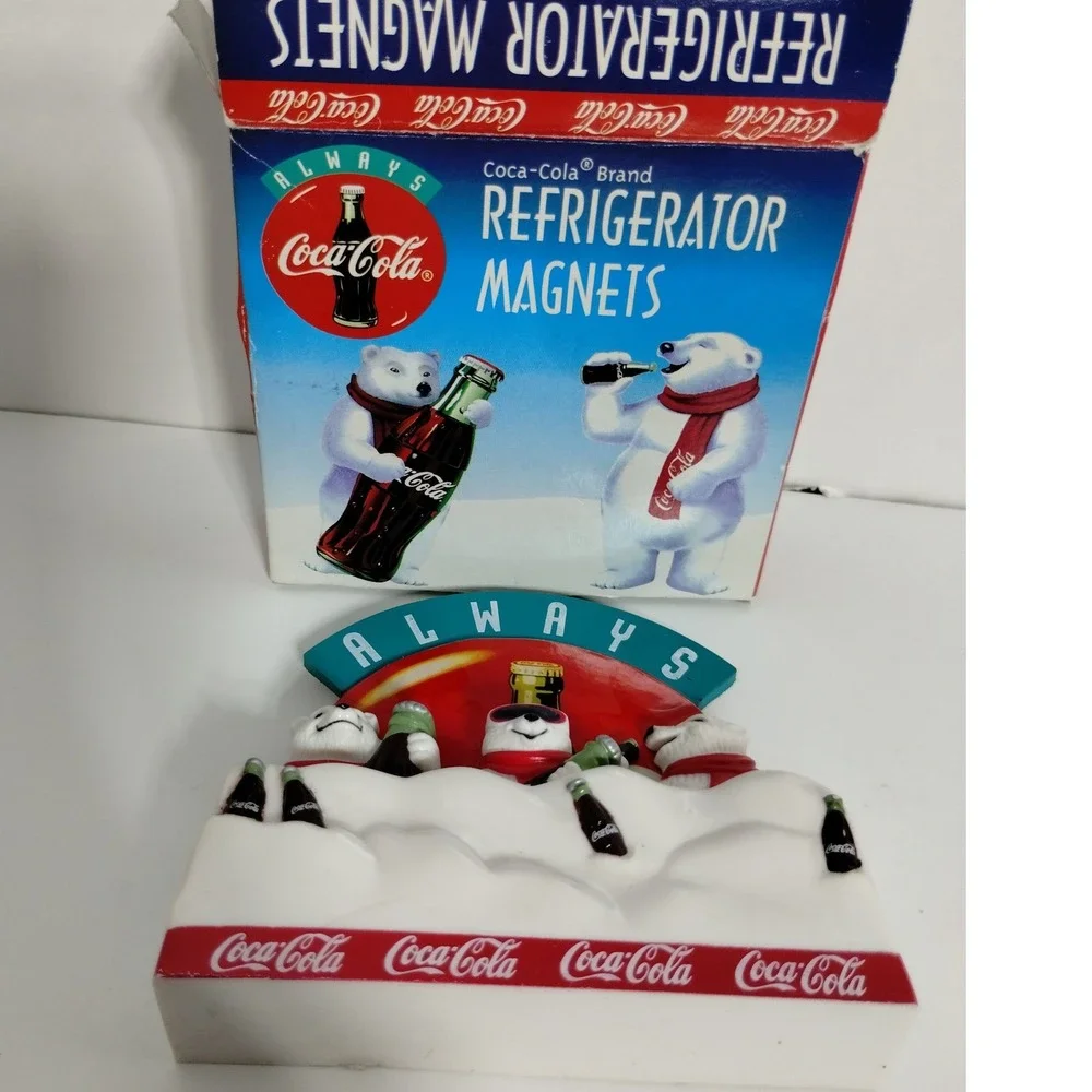 Coca-Cola Polar Bear Magnet‎ Set Always Fridge Magnets Coke Collectible